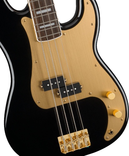 FENDER SQUIER 40th Anniversary P Bass LRL Black фото 3